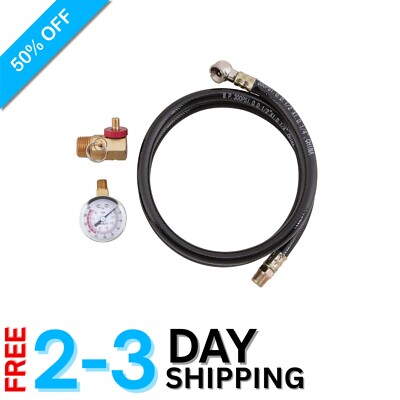 Compact Air Tank Repair Kit for DIY Projects - Includes Safety Valve & Gauge