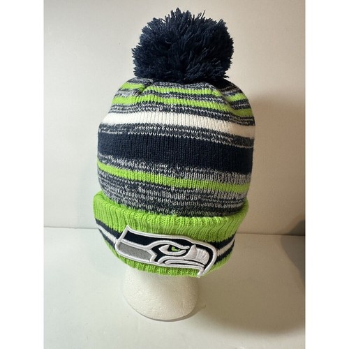Cappello Berretto Maglia Invernale New Era Seattle Seahawks NFL Usato Ottime Condizioni. - Foto 3 di 7
