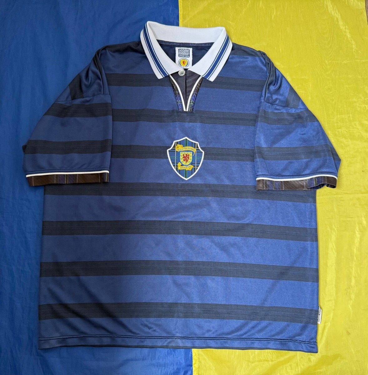 SCOTLAND NATIONAL TEAM 1998-2000 HOME SOCCER JERSEY FOOTBALL