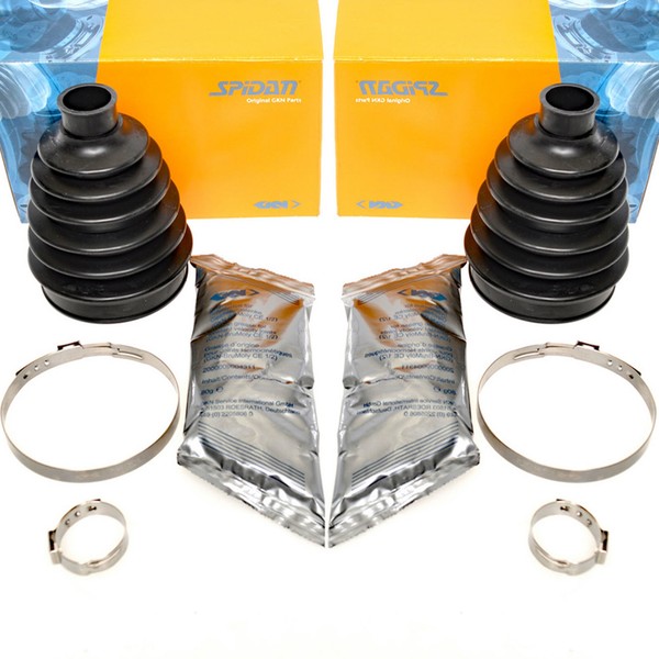 2X Spidan 25851 Faltenbalgsatz Achsmanschette Radseitig FüR Corsa Grande Punto-image