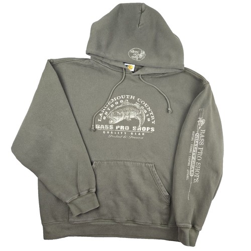 Bass Pro Shop Hooded Sweatshirt Men's Small Pink Camouflage Hoodie