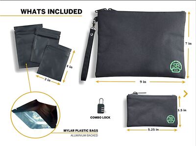 Geruchsdichte Taschen.  GERUCHSABSORBIERENDE CARBON GEFÜTTERTE REISETASCHE TASCHE TASCHE TASCHE. günstig