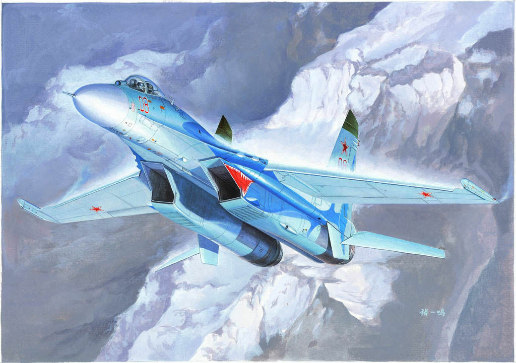 Trumpeter 01660 - 1:72 Russian Su-27 Flanker B Fighter - New