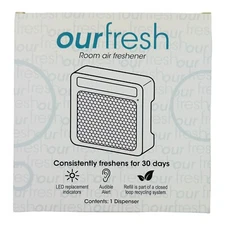 1 Dispenser Fresh Products Ourfresh Room Air Freshener, White