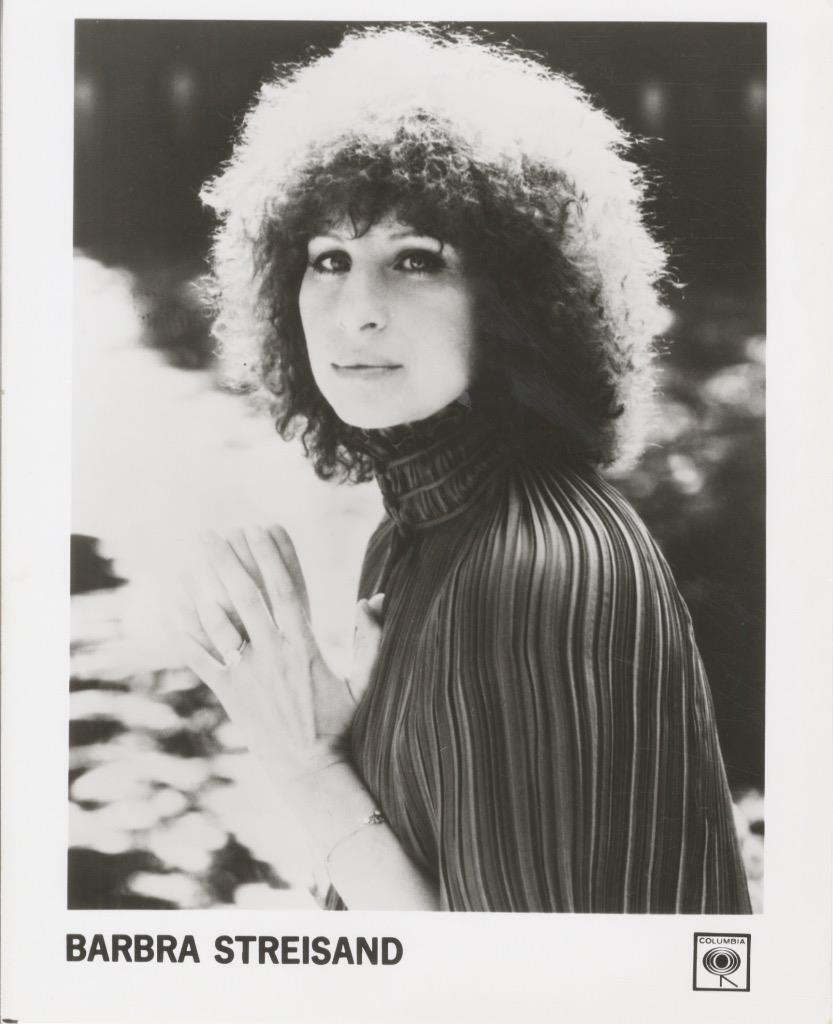 BARBRA STREISAND-ORIGINAL PHOTO-LONG SHOT-COLUMBIA-PORTRAIT-AFRO