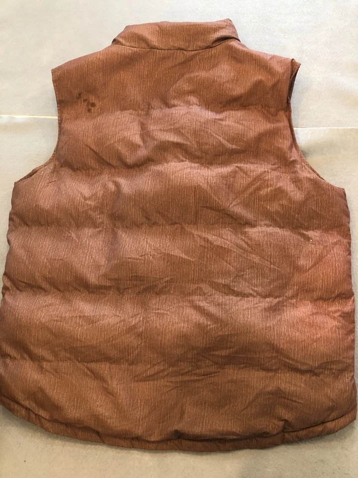 Weatherproof Puffer Vest Men's Extra Large Brown Full Zip Jacket Coat - Image 4 of 4