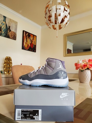 Nike Air Jordan 11 Cool Grey 2021 Jubilee Concord 378038-005 Damengröße 7,5 GS 6Y - Bild 2 von 11