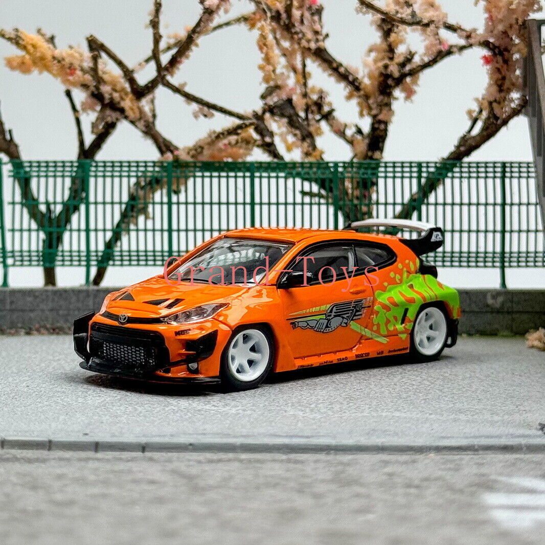 Fuji 1/64 Scale GR Yaris Orange Diecast Car Model Toy Gift NIB | eBay