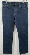 DSTLD LA Mens Blue Jeans Straight Leg 38x31 Dark Wash Denim