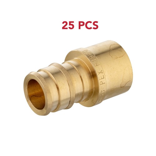 EFIELD 25 PCS Pex-A 3/4"x3/4" Female Sweat Adapter Expansion Fitting-- F1960