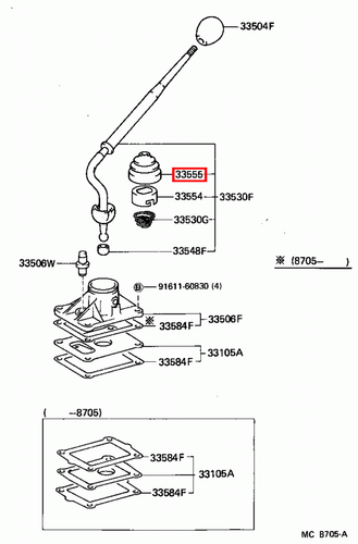 Genuine Hilux LN105 LN100 KZN205 KZN165 KZN130 KDN170 Gear Shift Lever Boot - Picture 11 of 20