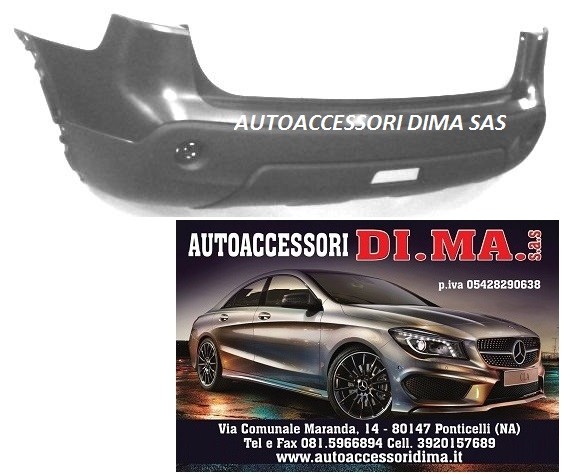 PARAURTI POSTERIORE NISSAN QASHQAI DAL 2007 AL 2013 NUOVO SPED GRATIS