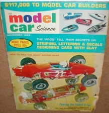 Model Car Science Nov 1965 Magazine Table Top Slot Car Racing Original B