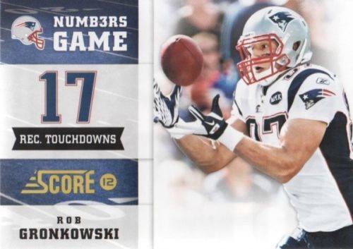 2012 Score Numbers Game #4 Rob Gronkowski Patriots