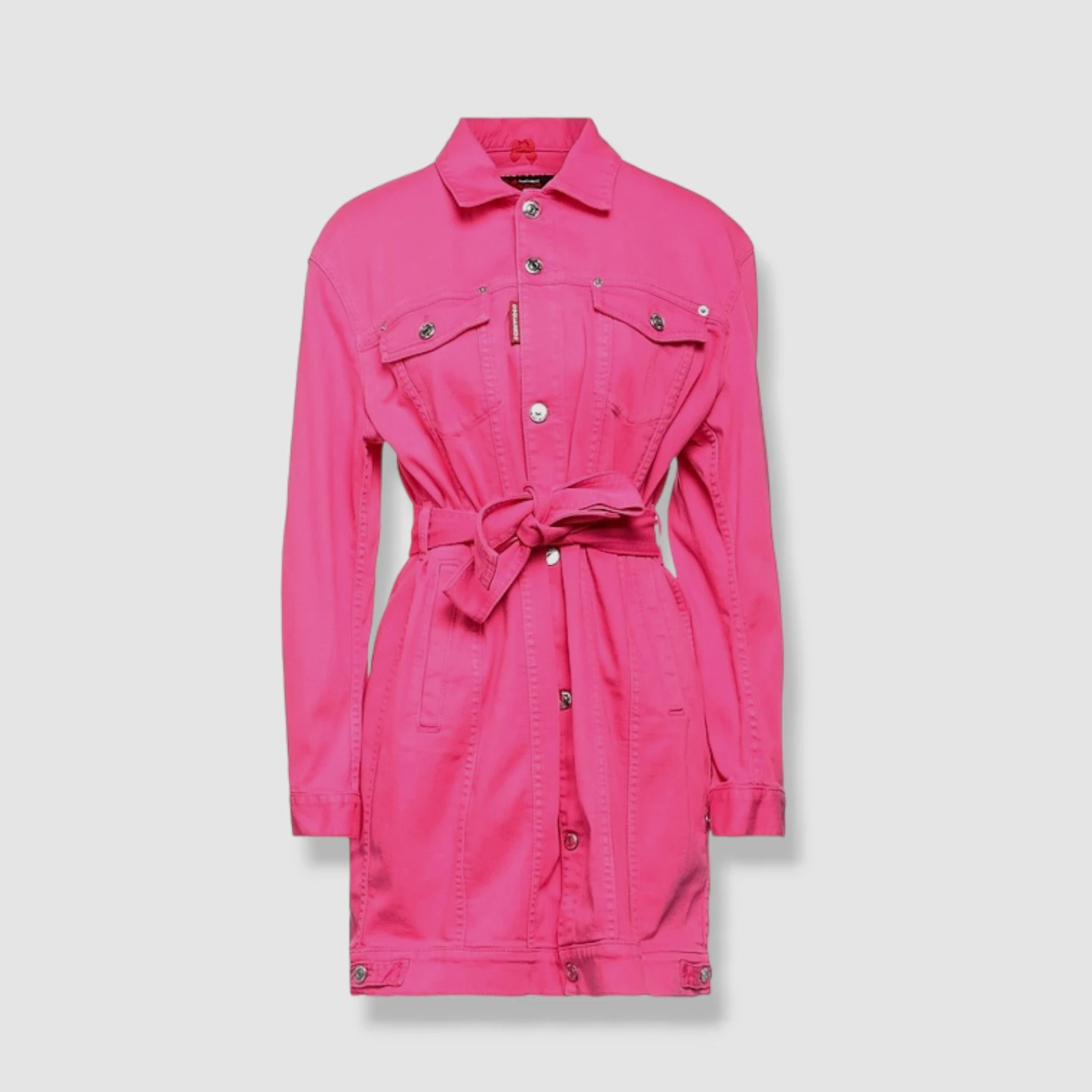 Mini giacca denim rosa $825 Dsquared2 da donna rosa taglia 54