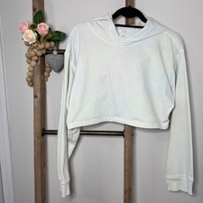Lululemon Cropped Hoodie Sweatshirt Size 10 Stain