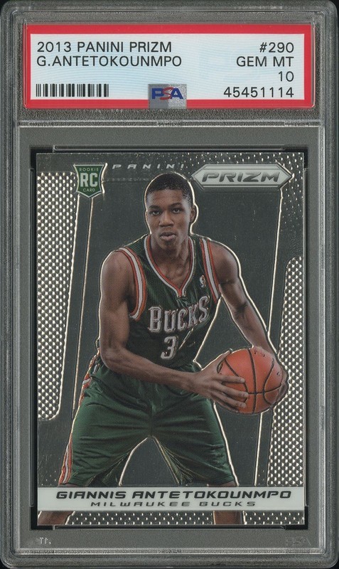 2013-14 Panini Prizm Giannis Antetokounmpo Rookie #290 PSA 10 R6220J-3