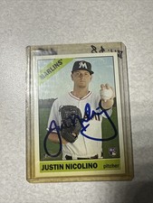 2015 Topps (Heritage) SIGNED: Justin Nicolino, MARLINS #510