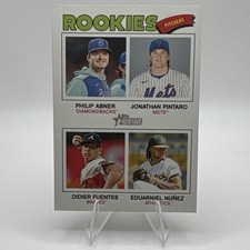 Topps 2026 Heritage Quad Rookies #372 Abner Pintaro Fuentes Nunez Baseball