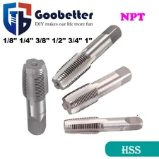 HSS Taper Pipe Tap Set BSP Thread Cleaning Rethreading Thread Screw Cutting Tool