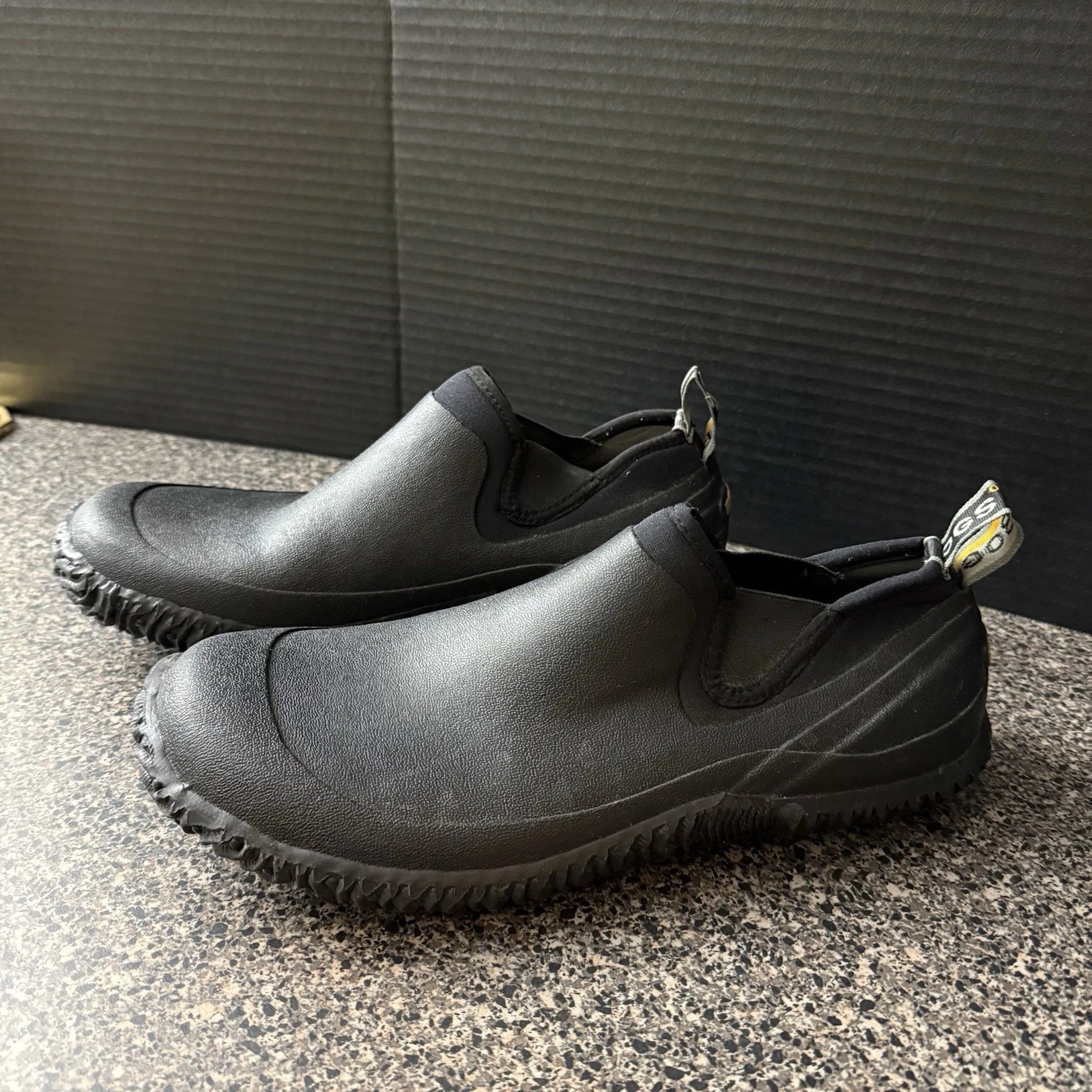 BOGS Men’s Shoes 12 Black Waterproof Slip On Urban Walker