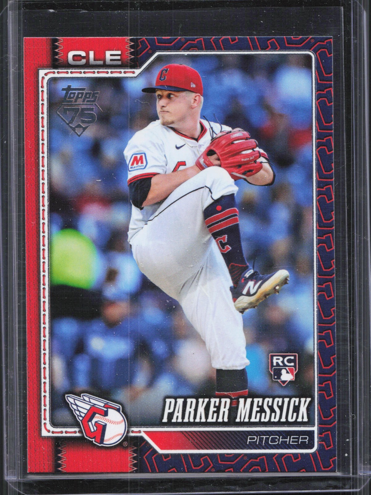 2026 Topps Series 1 Parker Messick #67 Rookie Team Color Border Logo SP 