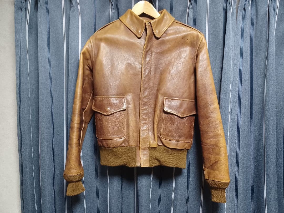 Buzz Rickson's TYPE A2 Brown Leather Jacket Used … - image 1