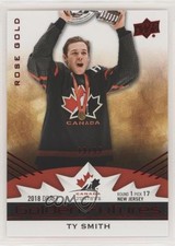 2020 Upper Deck Team Canada Juniors Golden Futures Rose Gold 19/99 Ty Smith 00jz