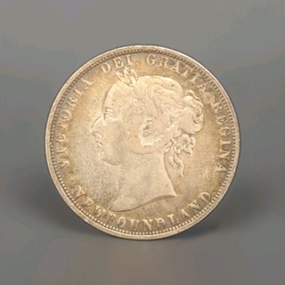 1882 H Newfoundland 50 Cents Coin