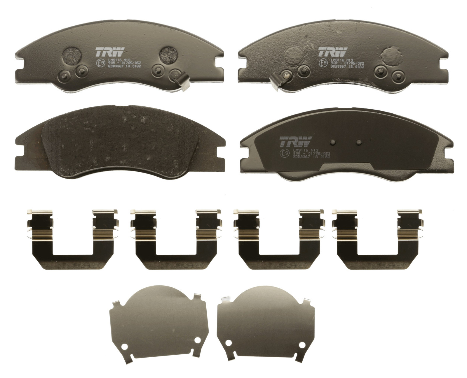 Kit de plaquettes de frein TRW GDB3367 garniture friction conforme spécifications origine OE