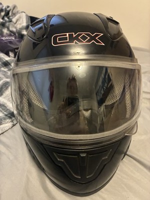 CKX DOT-Approved Full Face Motorcycle Helmet   Black   Size Large