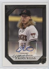 2021 Topps Gallery Rookie Auto Jordan Weems #RA-JW Auto 06z2