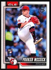 2026 Topps #67 Parker Messick RC Cleveland Guardians