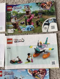 21 Lego Friends Instruction Manuals Booklets - 41109, 41381, 41395, 42618 More