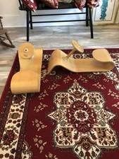 Vintage Community Playthings Wooden Sit On Toy With Steering Wheel