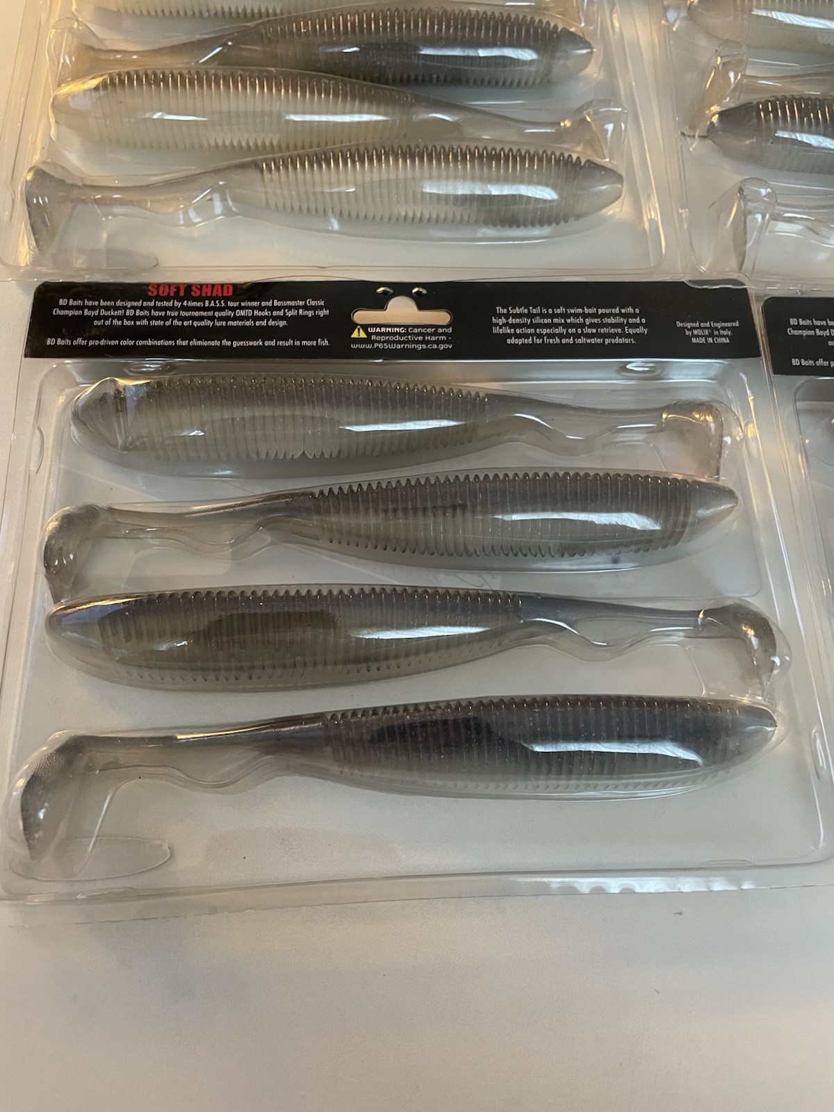 6” Soft Plastic Swimbaits, sexy herring, LOTS OF 5  - Image 3