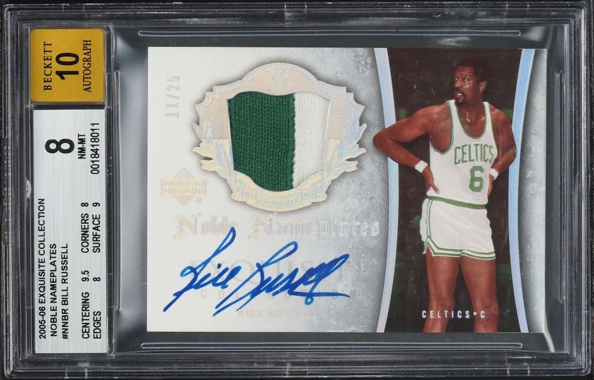 NBAカード Bill Russell autoサイン Las mejores ofertas en Tarjetas de colección de Bill Russell
