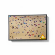 Piatnik 1000 Piece Puzzle Beach From Above Aerial Sand Umbrellas Complete
