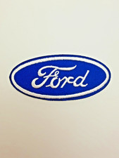 Ford Logo Patch Iron On Blue Oval Embroidered 2.75" x 1.25" Vintage Style