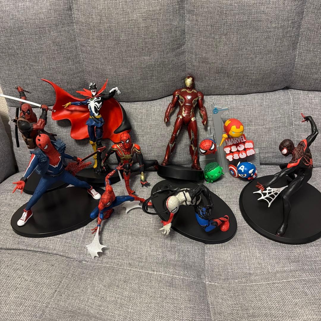 Lote de figuras Marvel Spider-Man Doctor Strange Iron Man Miles Morales Toys