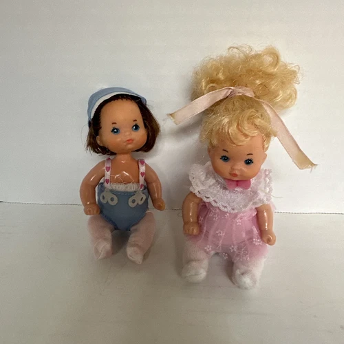 Mattel Barbie Heart Family Baby Toddler Twins Boy Girl Dolls Vtg 1976