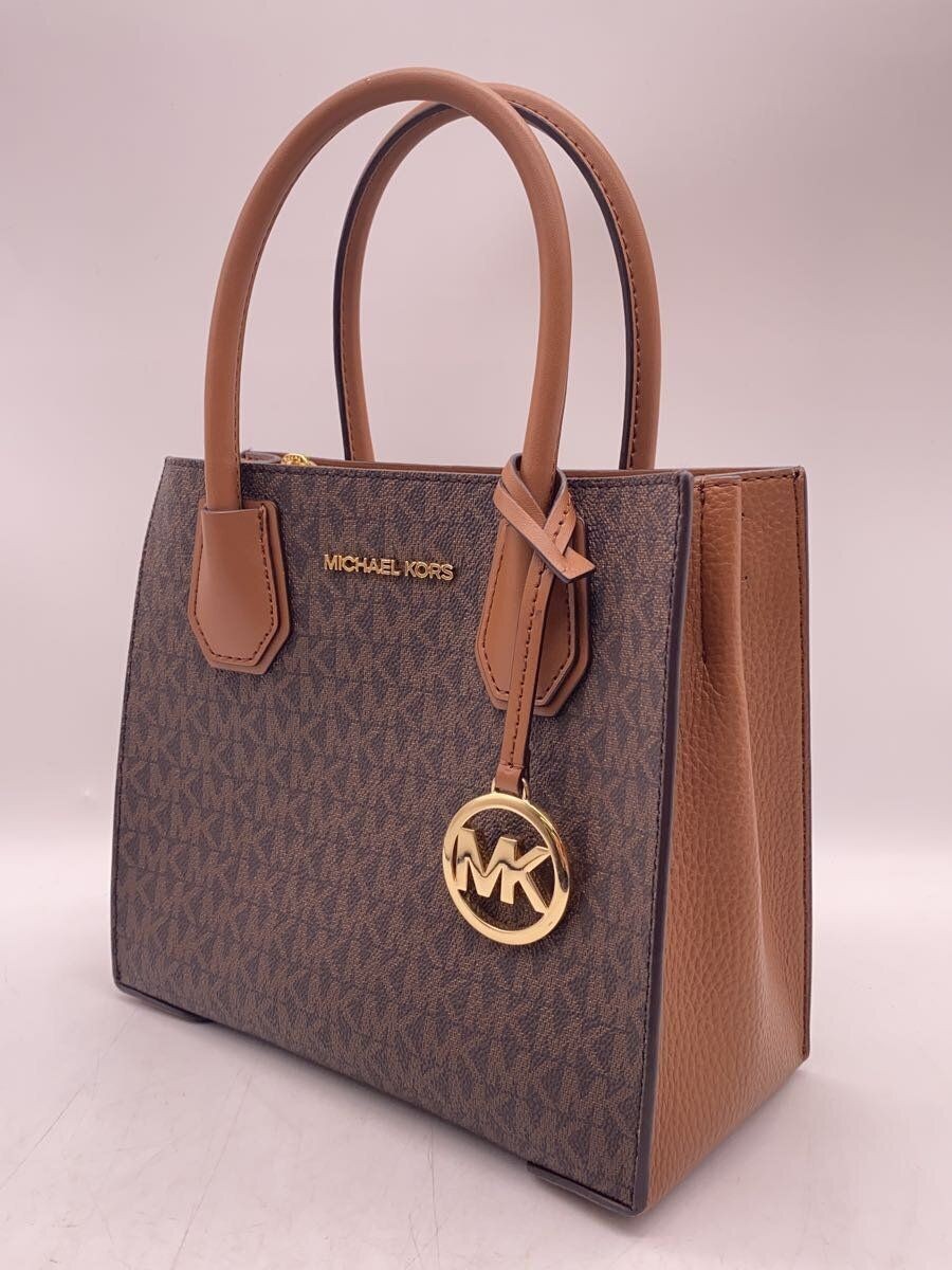 MICHAEL KORS Handbag Brown Total Pattern 35S1GM9M2B Shoulder