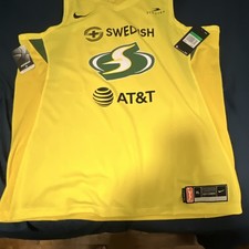 Nike Seattle Storm Jewell Loyd #24 WNBA Basketball Jersey Yellow Green Size XL