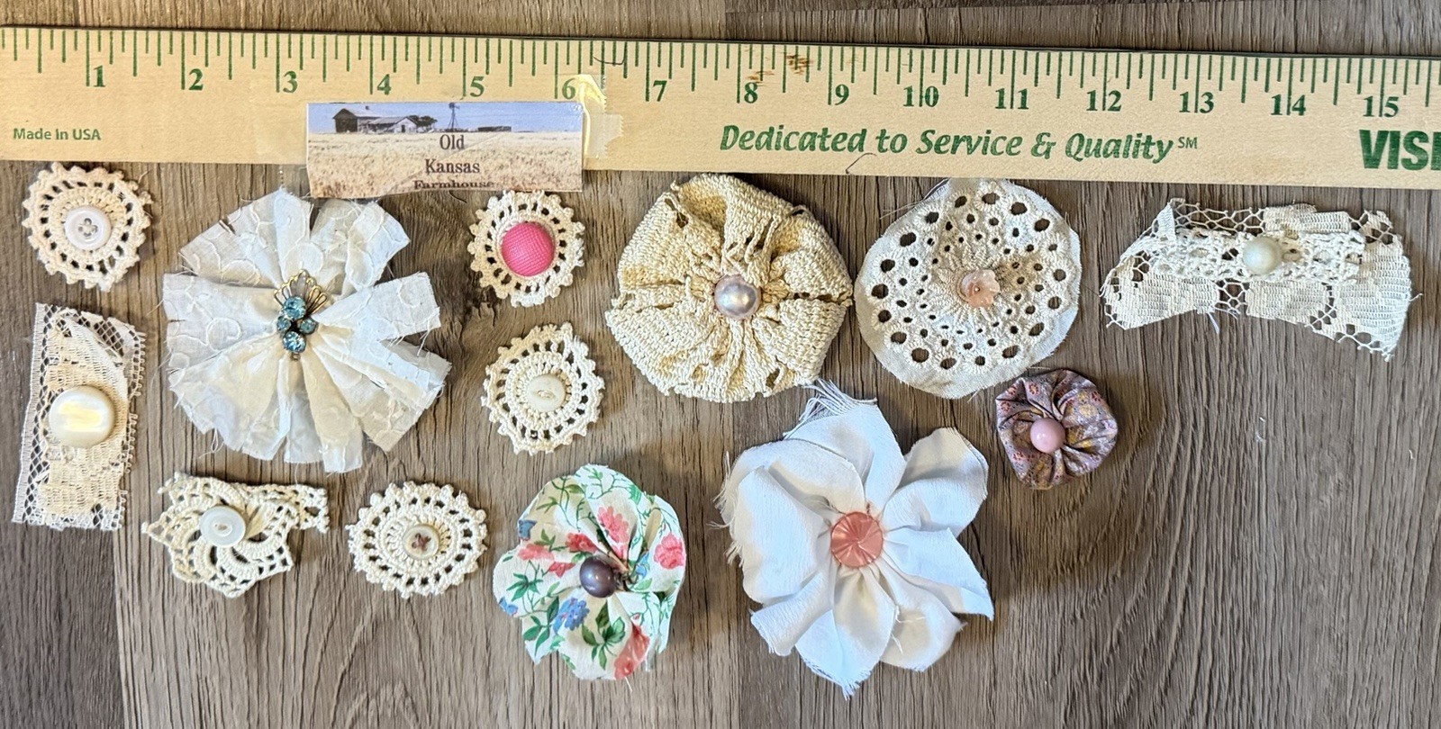 Shabby Chic JUNK JOURNAL Victorian 19 Pc Vintage Tags Embellishments