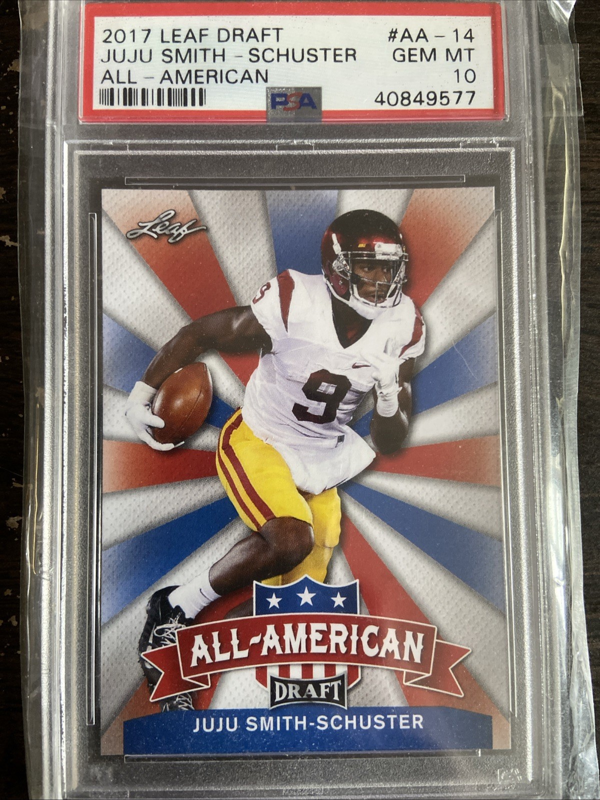 JuJu Smith-Schuster Leaf Draft All-American #AA14 Base