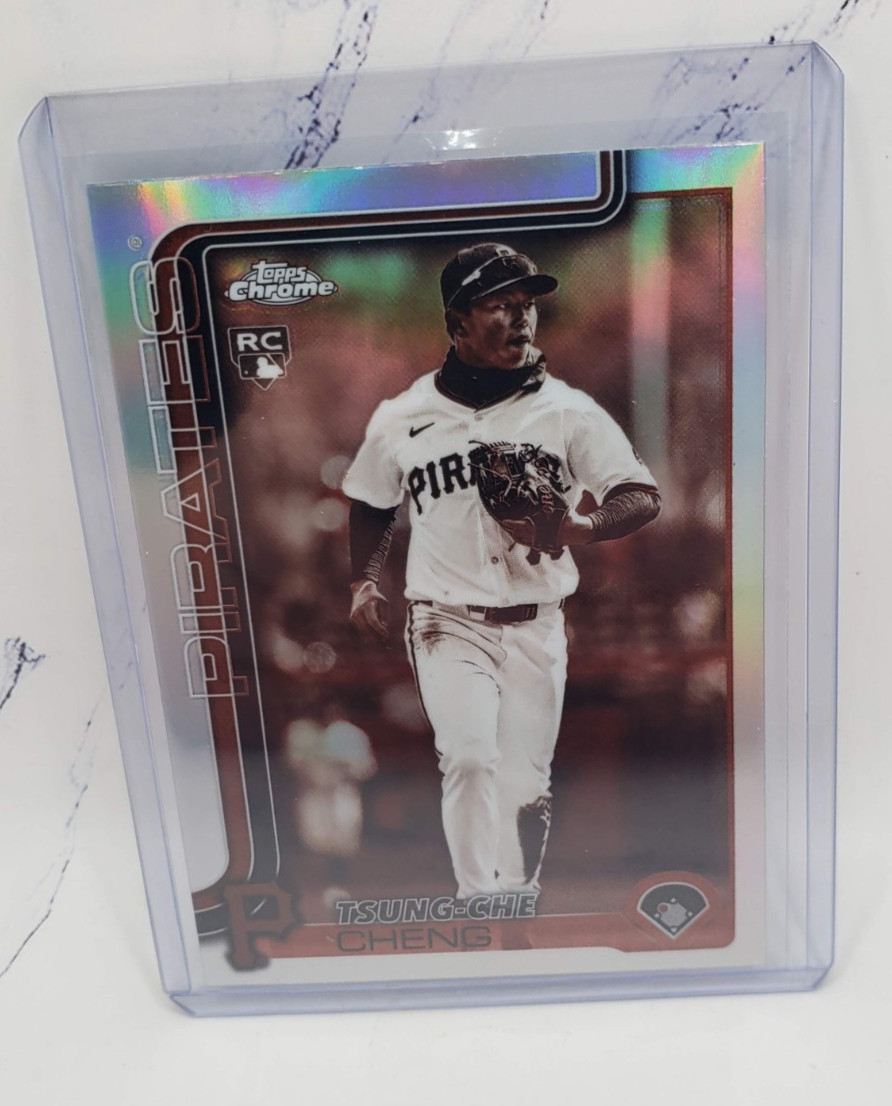 2025 Topps Chrome Update Tsung-Che Cheng RC Rookie Sepia Refractor #USC74