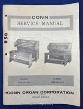 Original Conn Organ Service Manual / Classic 830 Type 1  2 -- CS1
