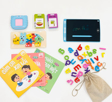 Vietnamese Flashcard Reader Bundle 0-5 yo : 3 Books  Alphabet Magnetic Letters