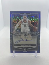 Tyrese Martin #/25 Blue Signature Series 2024-25 Donruss Optic Basketball - Nets