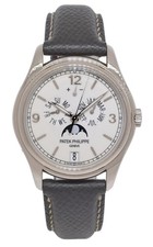 Patek Philippe Annual Calendar 5146 White Gold Ivory 39mm Watch +Paper '17 5146G 14